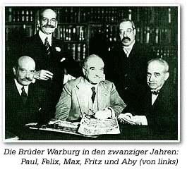 Aby Warburg, far right and his 4 brothers